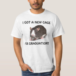 IK HEB EEN NIEUWE KAGE, VOOR AFSTUDEREN RAT T-SHIRT
