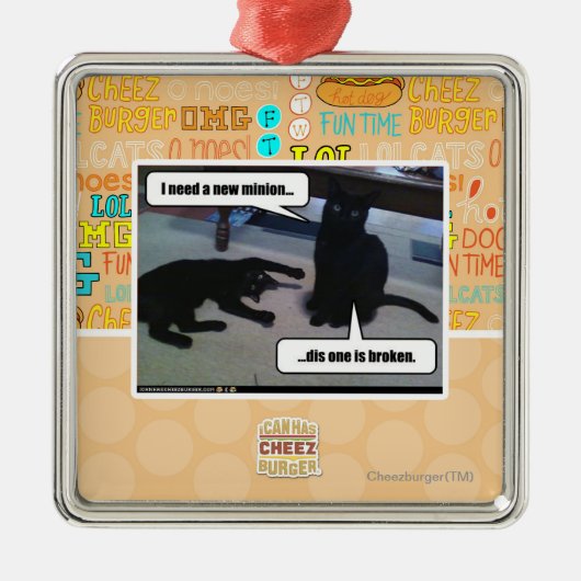 Ik heb een nieuwe minion nodig metalen ornament (Voorkant)