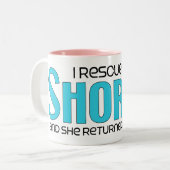 Ik heb een ontwerp van de Dog Adoption Design van  Tweekleurige Koffiemok (Voorkant links)