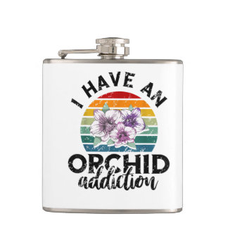 Ik heb een orchidee verslaving heupfles