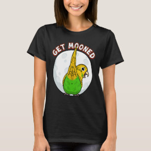 Ik heb een parrot ondervloeiing van mijn gele boed t-shirt