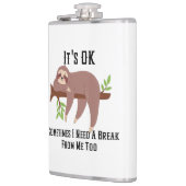 Ik heb een pauze nodig heupfles (Links)