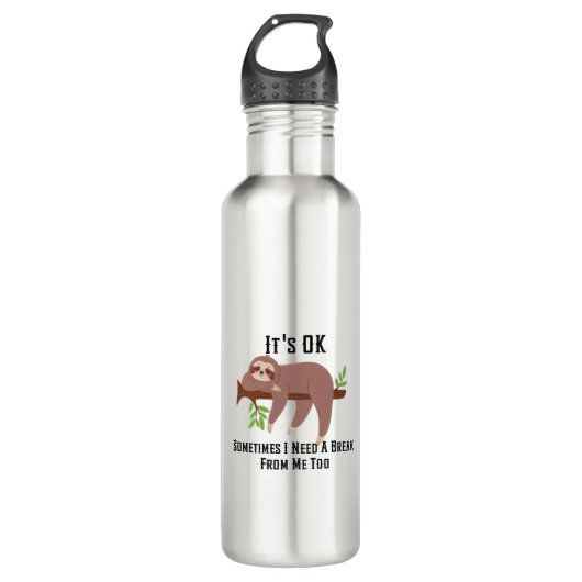 Ik heb een pauze nodig waterfles (Voorkant)