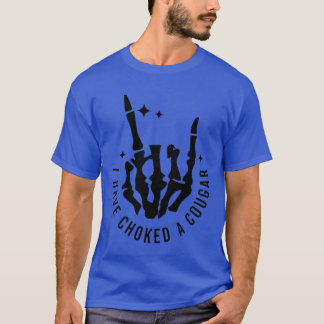 Ik heb een poema van voren en van achteren gewurgd t-shirt