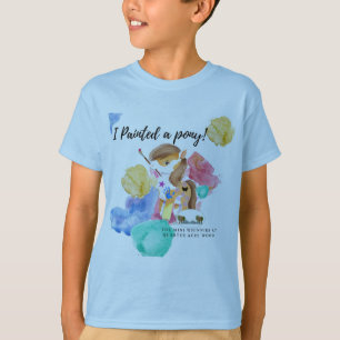 Ik heb een Pony geschilderd! Herdenkingsshirt T-shirt
