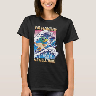 Ik Heb Een Prachtige Tijd  Surfen  Eend  Surfen 1 T-shirt