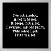 Ik heb een Robot. Poëzie. Poster (Voorkant)