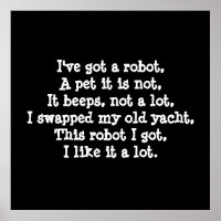 Ik heb een Robot. Poëzie.