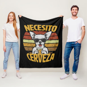 IK HEB EEN SCHATTIGE CHIHUAHUA-BIER NODIG FLEECE DEKEN