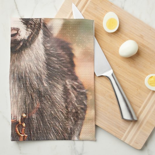 Ik heb een Schattigee boerenerf Theedoek (Quarter Fold)