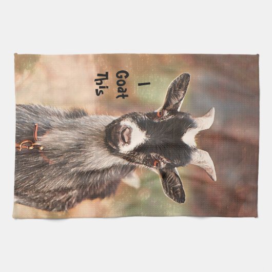 Ik heb een Schattigee boerenerf Theedoek (Horizontaal)