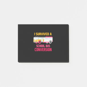 Ik heb een schoolbusconversie overleefd post-it® notes