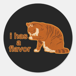 Ik heb een smaak, LOL CAT Ronde Sticker