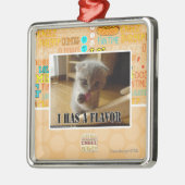 Ik heb een smaak metalen ornament (Links)