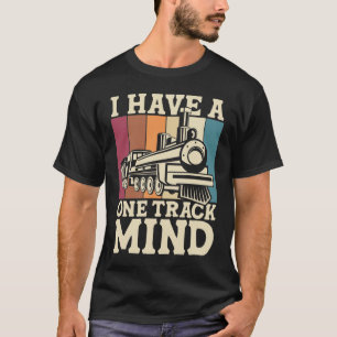 Ik heb één spoor in gedachten - trein t-shirt