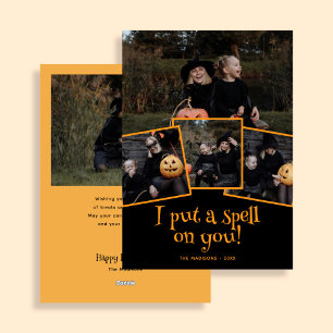 Ik heb een spreuk foto halloween feestdagenkaart