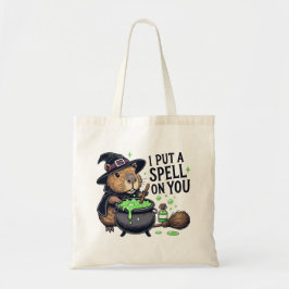 Ik heb een spreuk op je grappige Capybara Hallowee Tote Bag