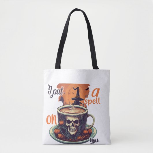 Ik heb een spreuk op je Halloween Tas (Voorkant)