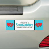 Ik heb een standaard kweeksysteem gered (Vrouw paa Bumpersticker (Op auto)