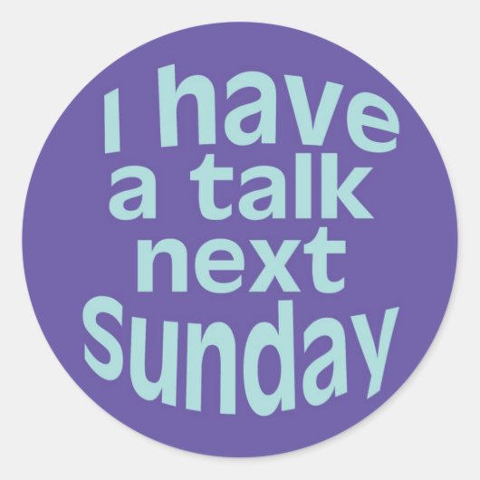 Ik heb een Talk Sticker (Voorkant)