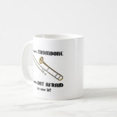 Ik heb een trombone. koffiemok (Voorkant links)
