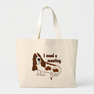 Ik heb een vergadering nodig, grappig citaat en sa grote tote bag