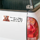 Ik heb een Viola Bumpersticker (Op Truck)