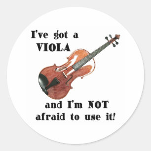 Ik heb een Viola. Ronde Sticker