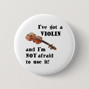 Ik heb een Violin Ronde Button 5,7 Cm