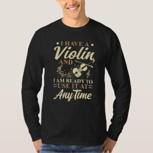 Ik heb een viool die ik altijd kan gebruiken als v t-shirt