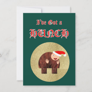 Ik heb een voorgevoel feestdagenkaart