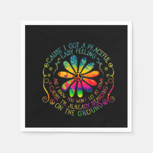 Ik heb een vreedzame hippie servet