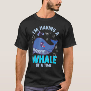 Ik heb een walvis van een tijd grappige walvis lie t-shirt