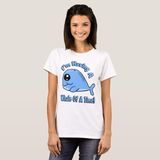 Ik heb een walvis van een tijd t-shirt (Voorkant volledig)