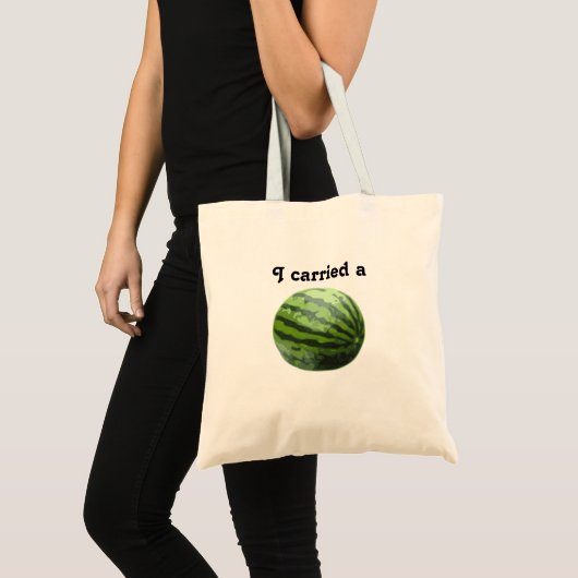 Ik heb een Watermeloen canvas tas vervoerd (Voorkant (product))
