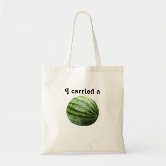Ik heb een Watermeloen canvas tas vervoerd (Voorkant)