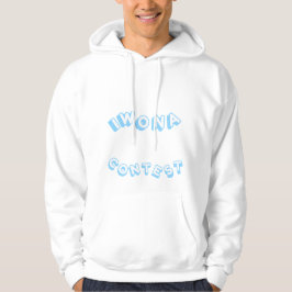 Ik heb een wedstrijd Pastel Blue Mannen gewonnen Hoodie