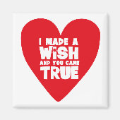 IK HEB EEN WENS gedaan liefdeshart Magneet (Voorkant)