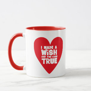 IK HEB EEN WENS Gemaakt Love Heart Mok