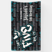 Ik heb er vijf op - Boy 5th Birthday Banner (Verticaal)