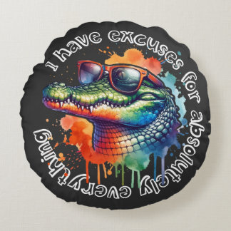 "Ik heb excuses voor absoluut alles" - grappig Rond Kussen