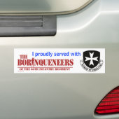 Ik heb gediend - Bumpersticker (Op auto)
