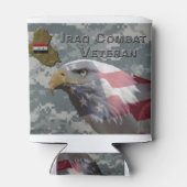 Ik heb gediend - Irag Combat Veteran Blikjeskoeler (Achterkant)