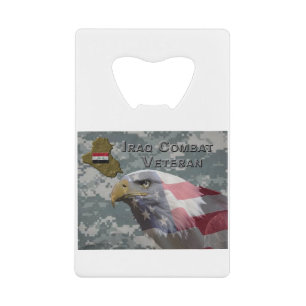 Ik heb gediend - Irag Combat Veteran Kredietkaart Flessenopener