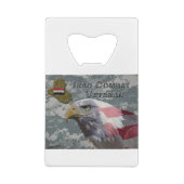 Ik heb gediend - Irag Combat Veteran Kredietkaart Flessenopener (Achterkant)