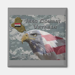 Ik heb gediend - Irag Combat Veteran Magneet