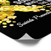 Ik heb geel Draag omdat iemand zelfmoordpreventie Poster (Hoek)