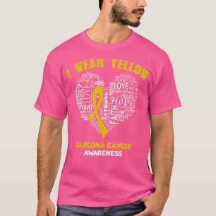 Ik heb geel Draag voor Sarcoma Cancer Awareness Fa T-shirt