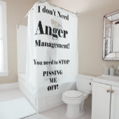 Ik heb geen beter beheer nodig. douchegordijn (In situ)