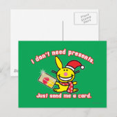 Ik heb geen Cadeaus nodig Briefkaart (Voorkant / Achterkant)